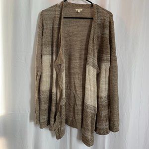 Sonoma Flowing Drape Front Long Sleeve Cardigan